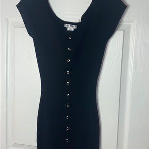 Black mini dress